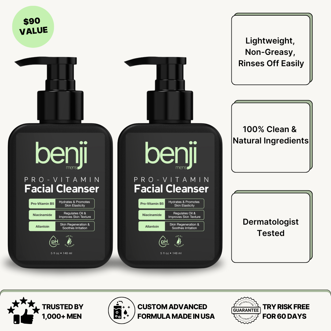 Best mens face wash 2 pack benji