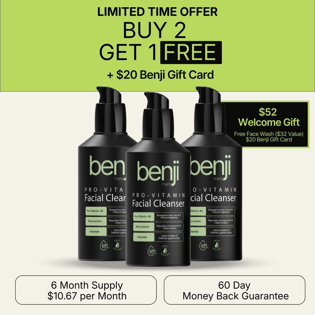 LIMITED TIME OFFER: BUY 2 GET 1 FREE